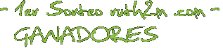 - 1er Sorteo ruth2m .com - GANADORES