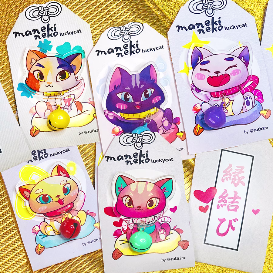 MANEKI NEKO omamori - pack suertudo