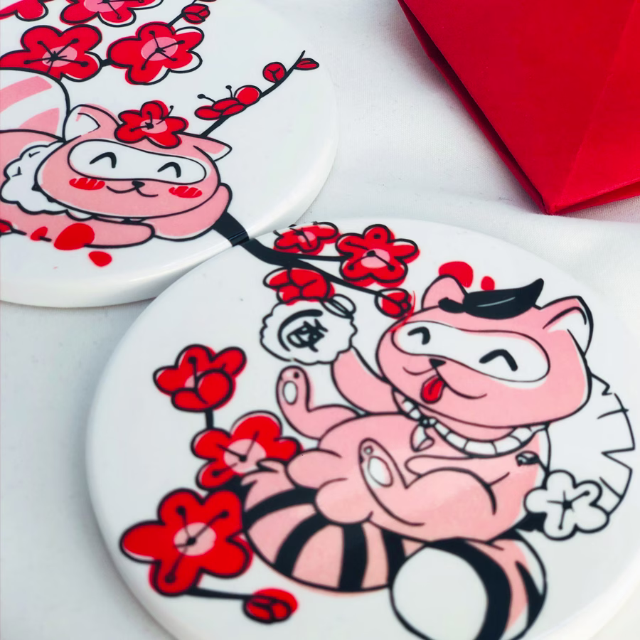 posavasos TANUKI 'IN LOVE' - Image 3