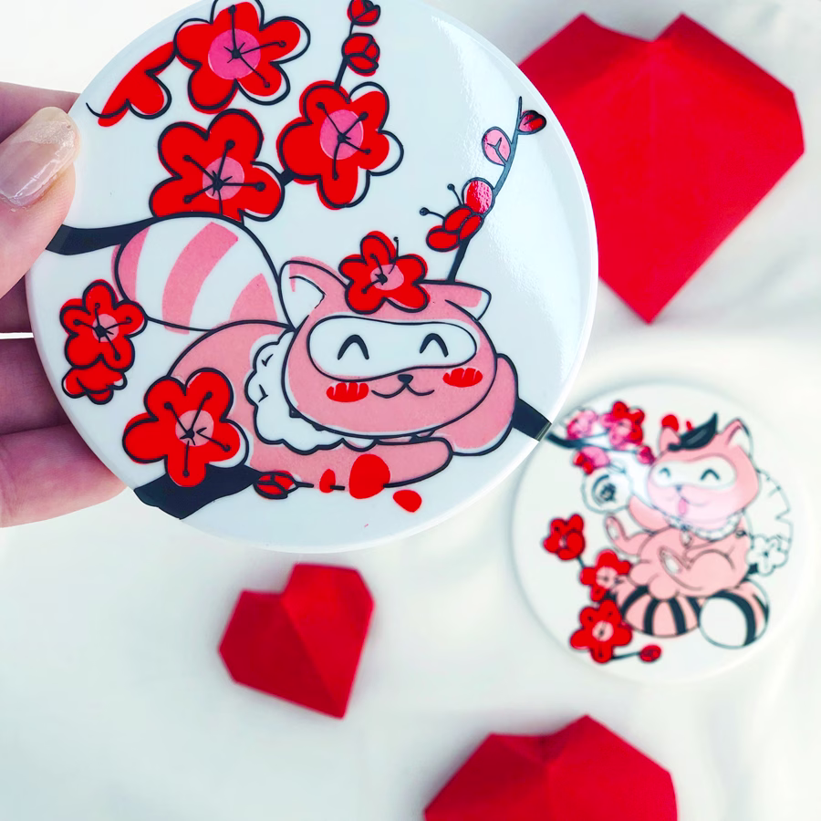 posavasos TANUKI 'IN LOVE' - Image 2
