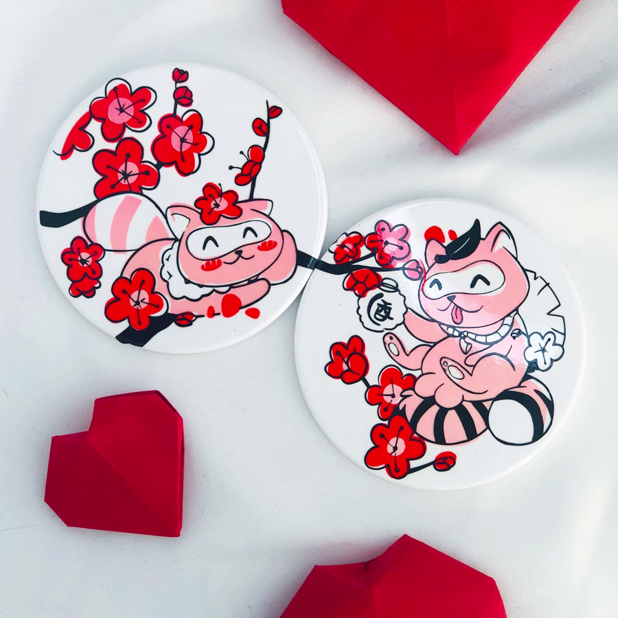 posavasos TANUKI 'IN LOVE' - Image 4