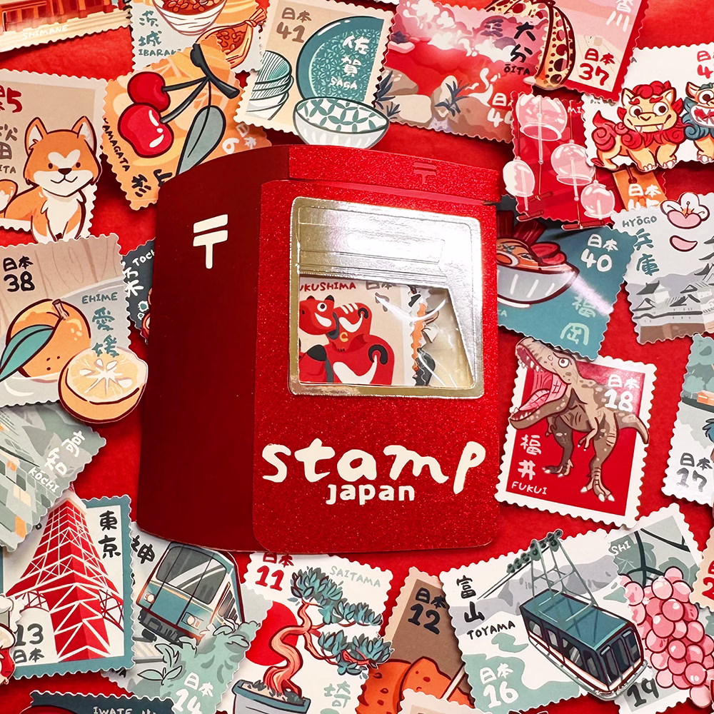stampJAPAN_sellos prefecturas JAPON_pack stickers papeleria artesanal cricut